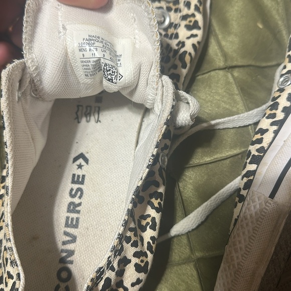 Converse Leopard Print Canvas Sneakers - Picture 4 of 4
